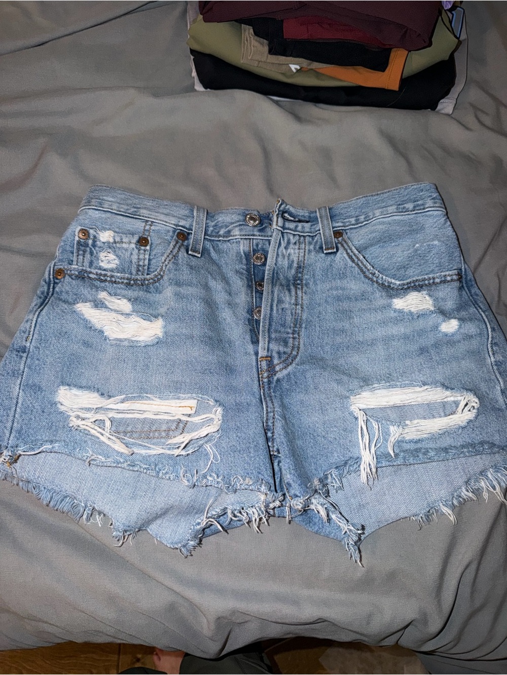 Levi's Light Blue Denim Jeans with Leather Patch